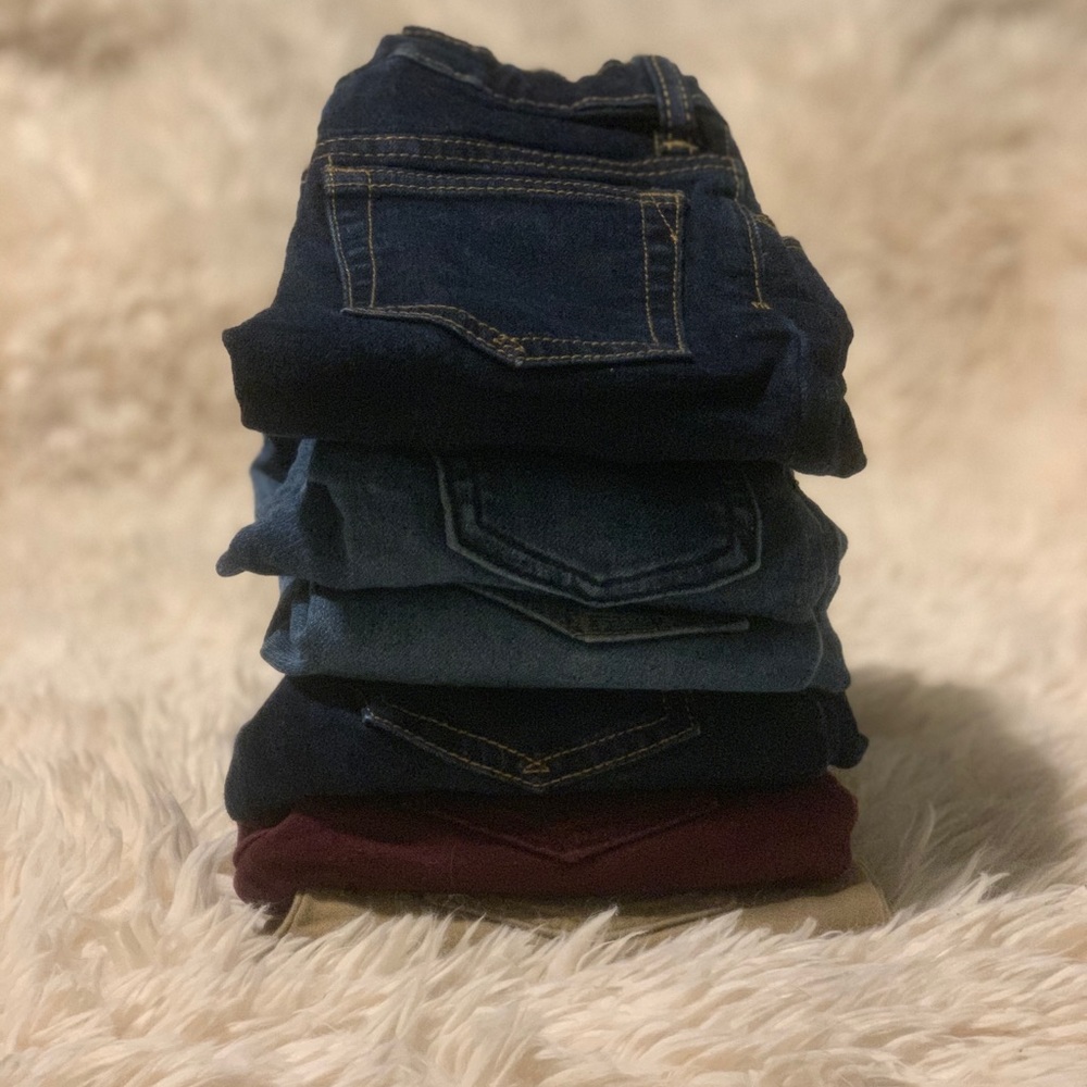 6 Pair of 3T Boys Toddler Pants/Jeans